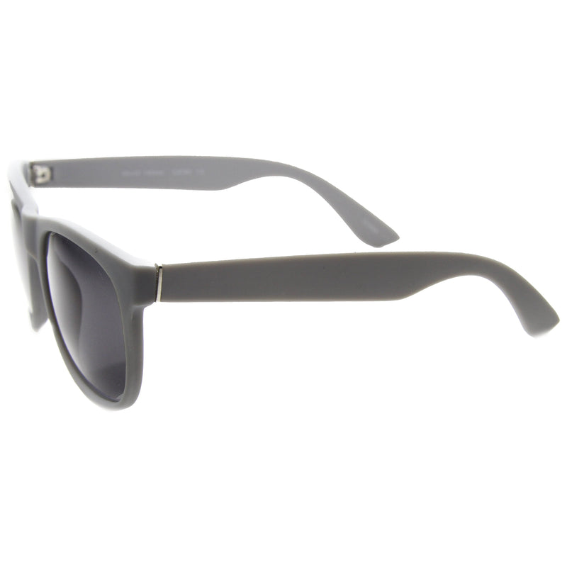 zeroUV Super Retro Hipster Horned Rim Frame Sunglasses 8693 Sunglasses White Smoke Matte Black Smoke,Shiny Black Smoke,Grey Rubber Smoke,Grey Rubber Sun Mirror,Matte Black Purple Mirror