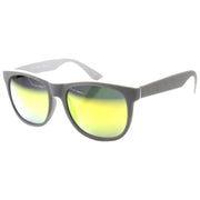 zeroUV Super Retro Hipster Horned Rim Frame Sunglasses 8693 Sunglasses White Smoke Matte Black Smoke,Shiny Black Smoke,Grey Rubber Smoke,Grey Rubber Sun Mirror,Matte Black Purple Mirror