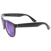 zeroUV Super Retro Hipster Horned Rim Frame Sunglasses 8693 Sunglasses White Smoke Matte Black Smoke,Shiny Black Smoke,Grey Rubber Smoke,Grey Rubber Sun Mirror,Matte Black Purple Mirror