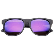zeroUV Super Retro Hipster Horned Rim Frame Sunglasses 8693 Sunglasses White Smoke Matte Black Smoke,Shiny Black Smoke,Grey Rubber Smoke,Grey Rubber Sun Mirror,Matte Black Purple Mirror