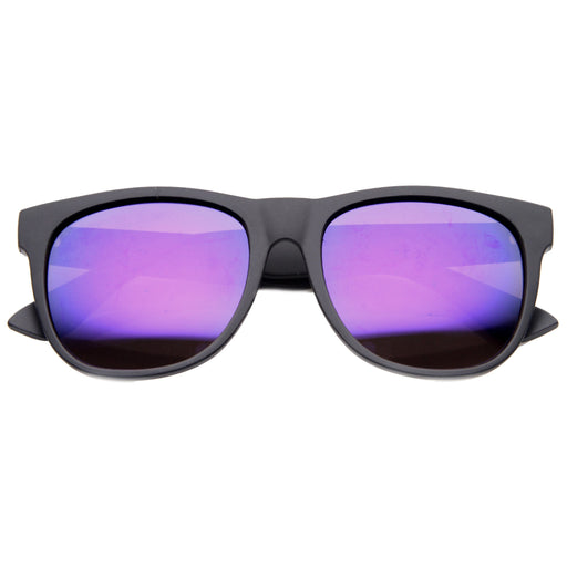 zeroUV Super Retro Hipster Horned Rim Frame Sunglasses 8693 Sunglasses White Smoke Matte Black Smoke,Shiny Black Smoke,Grey Rubber Smoke,Grey Rubber Sun Mirror,Matte Black Purple Mirror