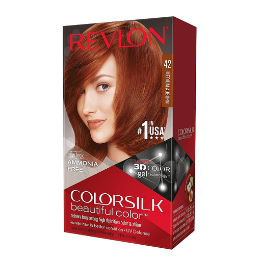 Colorsilk Colorsilk Revlon Beautiful Permanent Hair 42 Medium Auburn Hair Color White Smoke
