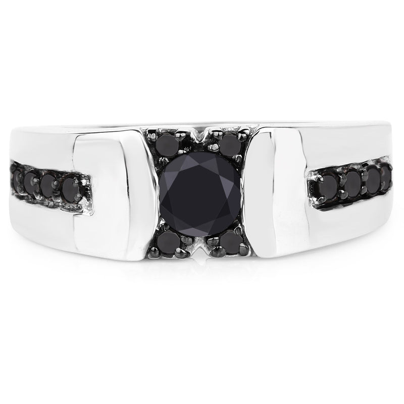 Bids.com 0.83 Carat Genuine Black Diamond .925 Sterling Silver Ring Rings Lavender size 9.00,size 6.00,size 7.00,size 8.00