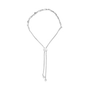 Bids.com .925 Sterling Silver 1/2 Cttw Diamond Alternating Circle and Kite Link Adjustable Bolo Bracelet (I-J Color, I3 Clarity) - 4" to 10" Inches Bracelets White Smoke White.Sterling Silver / 7
