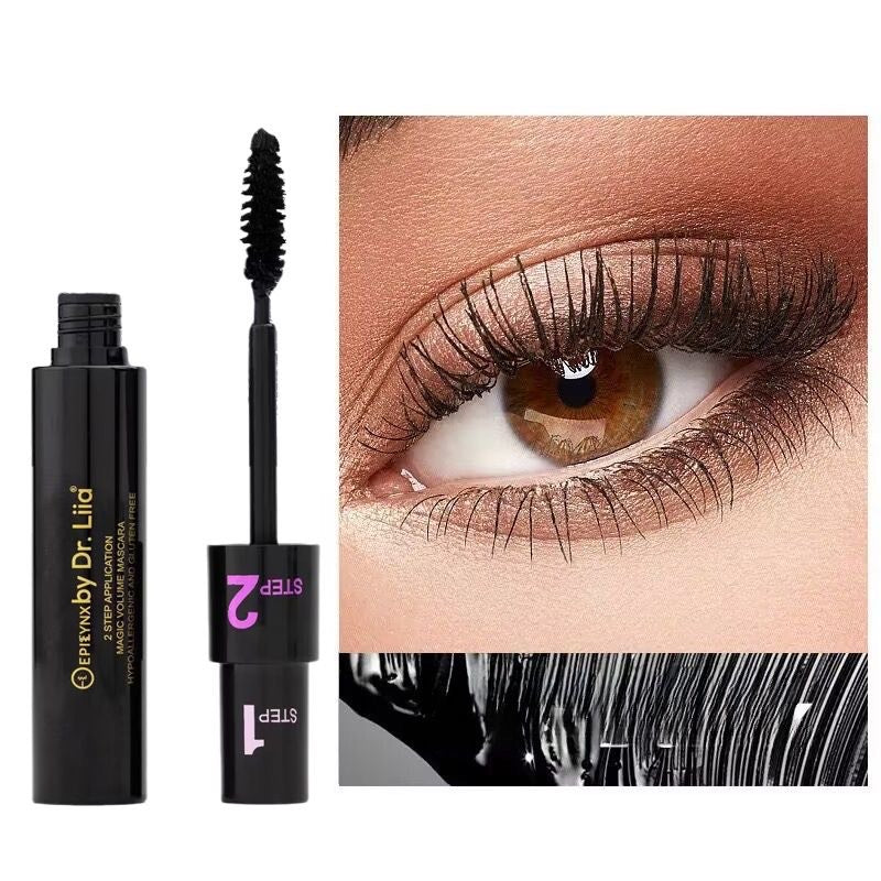 EpiLynx Magic Lengthening & Volumizing Mascara – Vegan, Gluten-Free, Smudge-Resistant White Smoke Black,Purple,Blue,Brown