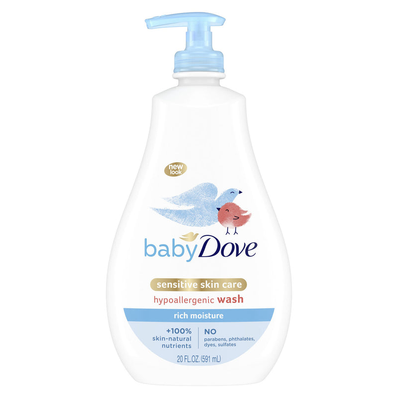 Dove Baby Dove Sensitive Skin Care Wash Rich Moisture 20 Oz Baby & Toddler White Smoke