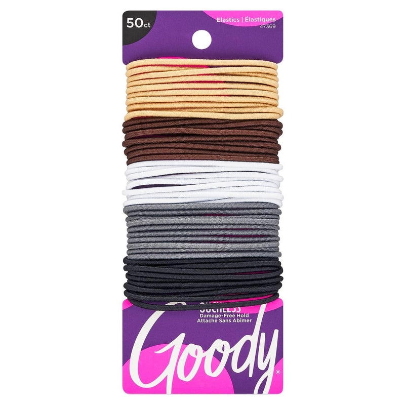 Goody Goody Women Ouchless Neutral Elastics - 2mm - 50ct Hair Care Dark Slate Gray
