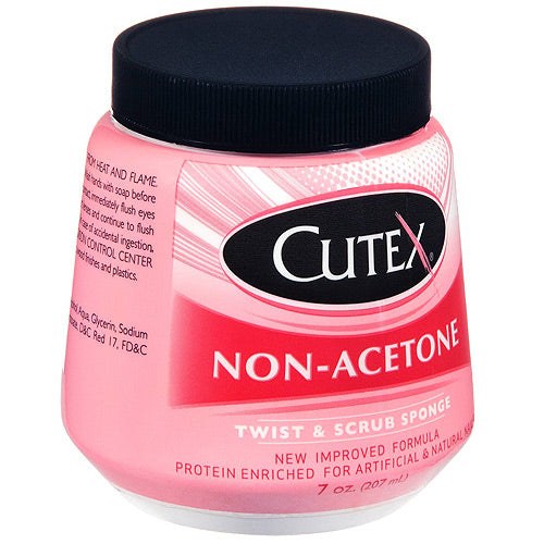 0 Cutex Twist And Scrub Instant Sponge Non Acetone Ethyl - 6 Oz Nail Polish Removers White Smoke