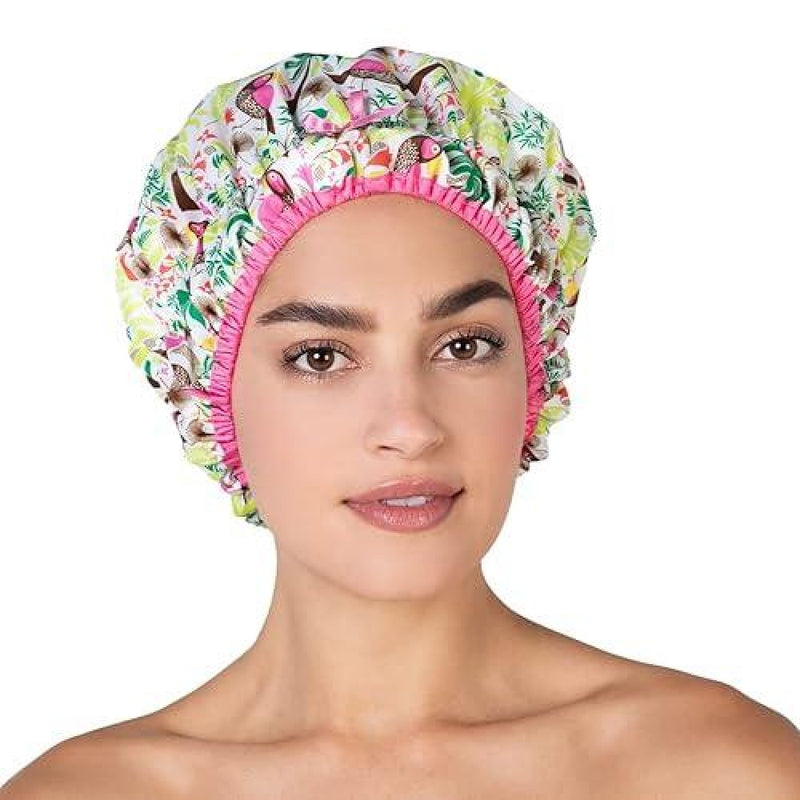 Betty Dain Betty Dain Tropical Shower Cap 5230 Shower Caps White Smoke