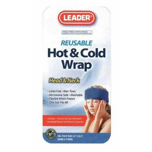 Leader Leader Hot & Cold Wrap Reusable Head /Neck Hot & Cold Therapies White Smoke