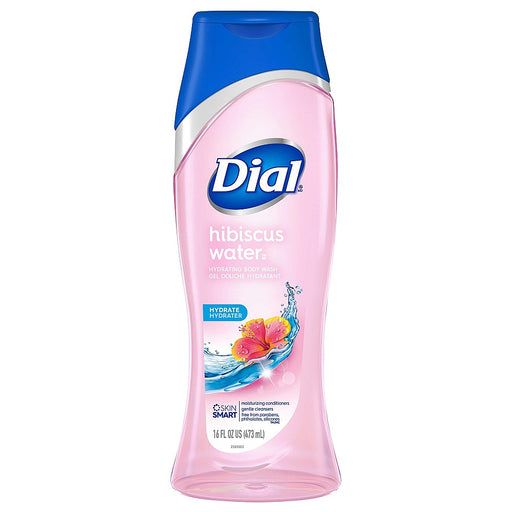 Dial Dial Hibiscus Water Hydrating Body Wash 16 Fl. Oz. Bottle Body Wash Misty Rose