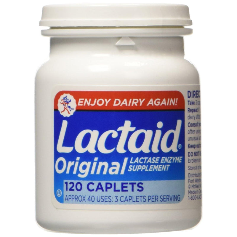 Lactaid Lactaid Original Strength Lactase Enzyme Supplement, Caplets Vitamins & Supplements White Smoke