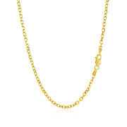 Bids.com 2.3mm 14k Yellow Gold Diamond Cut Cable Link Chain Necklaces White Smoke 16 / Yellow Gold,18 / Yellow Gold,20 / Yellow Gold,22 / Yellow Gold,24 / Yellow Gold,30 / Yellow Gold,One / Yellow Gold