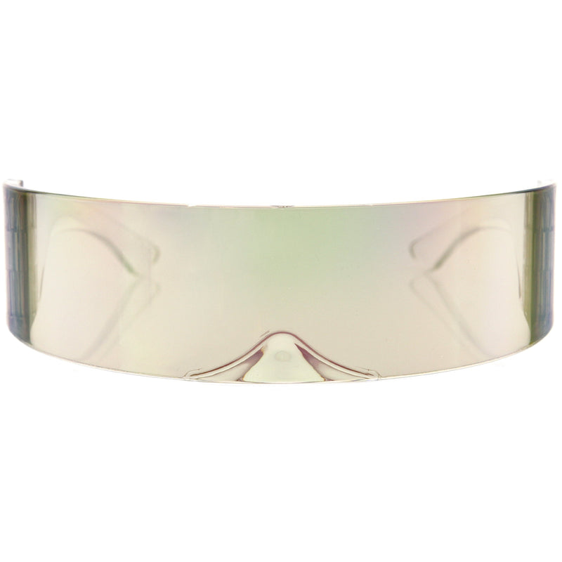 zeroUV Futuristic Retro Mirror Wrap Around Shield Sunglasses 8762 Sunglasses Light Gray Smoke Sun Mirror,Smoke Silver Mirror,Smoke Ice Mirror,Clear Red Smoke,Clear Blue Smoke,Black Smoke,Midnight,Sun,Pink,Blue,Silver Mirror,Clear Blue Rainbow,Clear Holo,Light Red,Light Purple