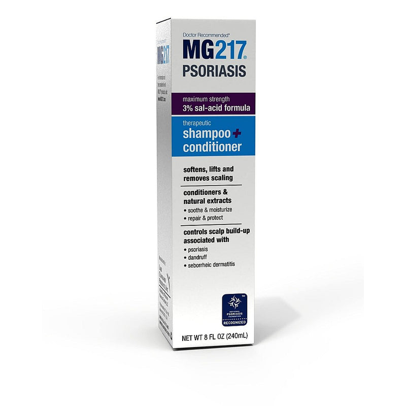 Mg 217 Mg 217 Psoriasis Scalp Solutions, Shampoo + Conditioner, 8 Oz Shampoo & Conditioner White Smoke