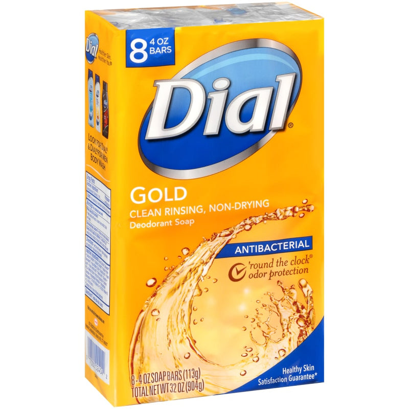 Dial Dial Antibacterial Deodorant Bar Soap, Gold, 4 Ounce Bars Bar Soap Orange