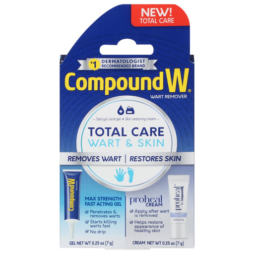 Compound W Compound W Total Care Fast Acting Gel And Proheal Cream Wart Remover Wart Removers White Smoke