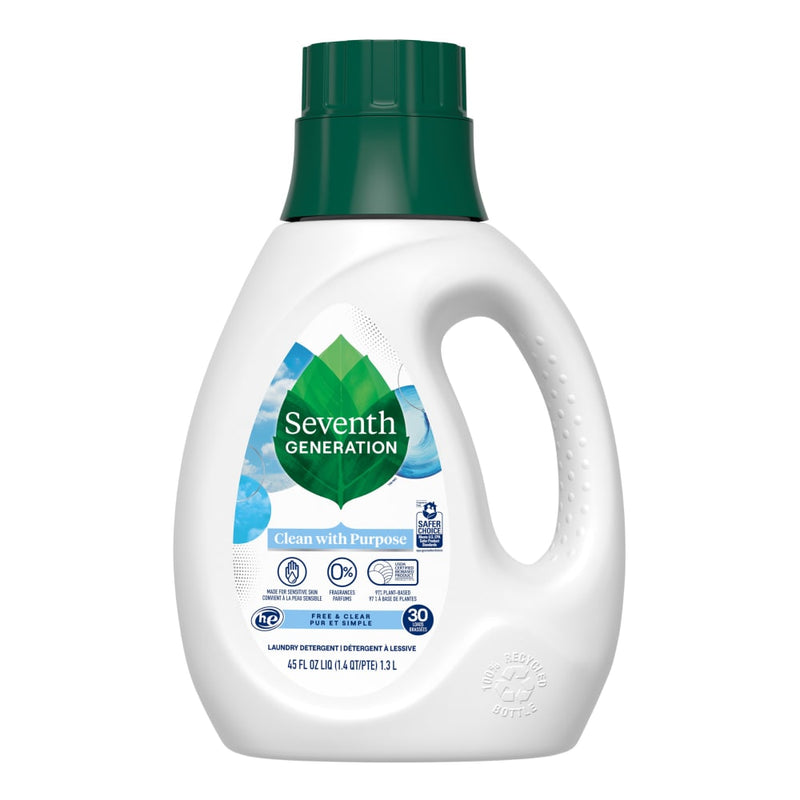 Seventh Generation Seventh Generation Liquid Laundry Detergent - Free & Clear, 45 Fl Oz Laundry Detergent White Smoke