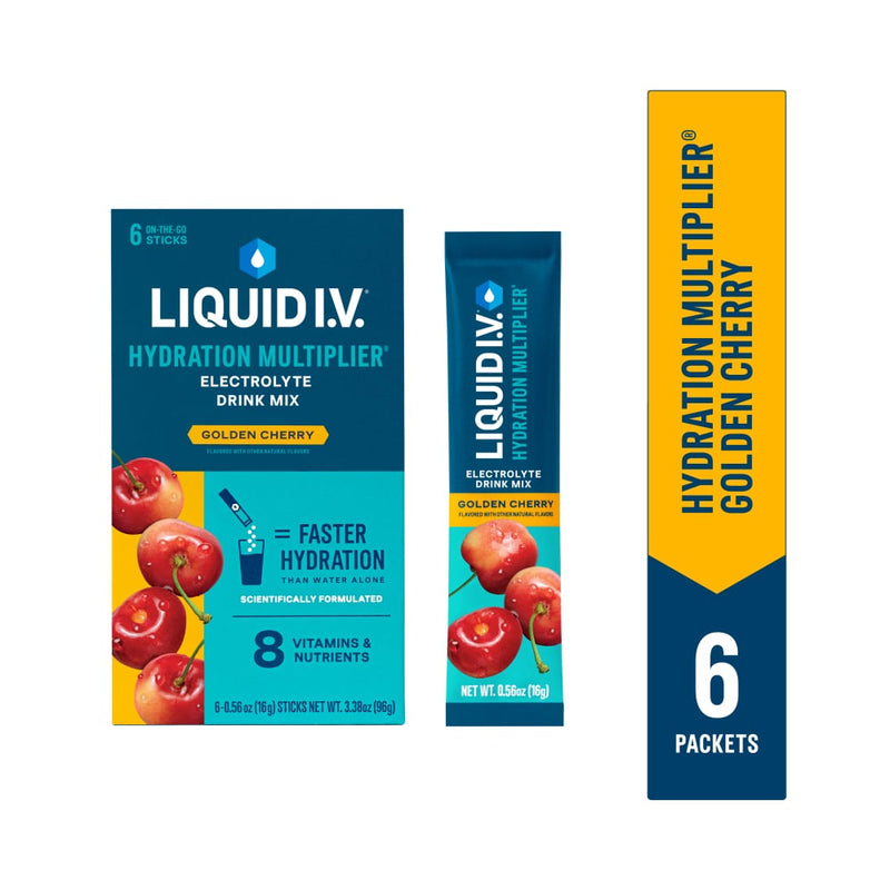 Liquid I.V. Liquid I.V.® Hydration Multiplier® – Golden Cherry Powdered Beverage Mixes White Smoke