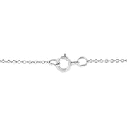 Bids.com .925 Sterling Silver Prong-Set Diamond Accent Starfish 18" Pendant Necklace (I-J Color, I1-I2 Clarity) Necklaces White Smoke White.Sterling Silver / 18