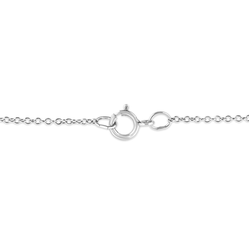 Bids.com .925 Sterling Silver Prong-Set Diamond Accent Starfish Pendant Necklace (I-J Color, I1-I2 Clarity) - Size 18" Necklaces White Smoke White.Sterling Silver / 18