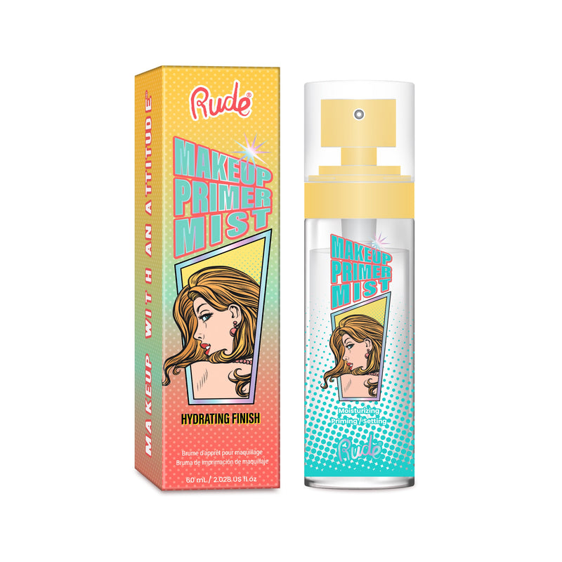 Rude Cosmetics Makeup Primer Spray Face Primer White Smoke Makeup Primer Spray