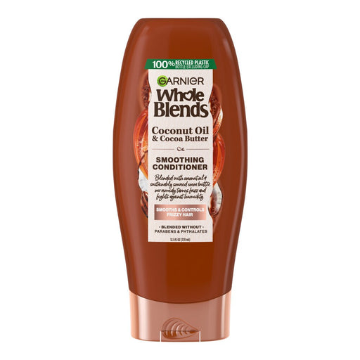 Whole Blends Garnier® Whole Blends™ Smoothing Conditioner – Coconut Oil &amp; Cocoa Butter (12.5 fl oz) Shampoo & Conditioner White Smoke