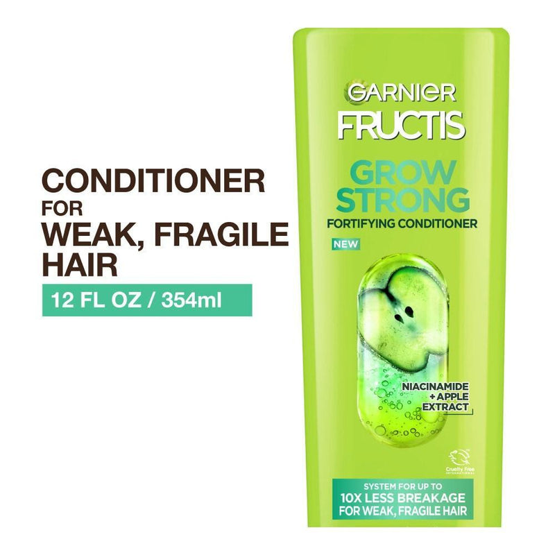Fructis Fructis Garnier Grow Strong Conditioner, For Stronger, Healthier, Shinier Hair Conditioners White Smoke