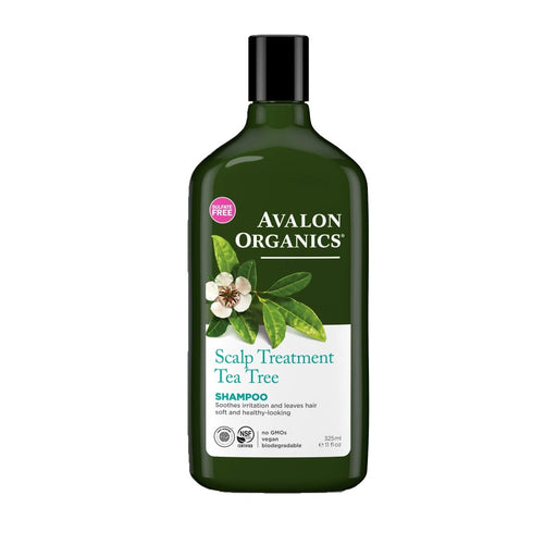 Avalon Organics Avalon Organics Scalp Treatment Tea Tree Shampoo 11 Fl Oz Shampoo White Smoke