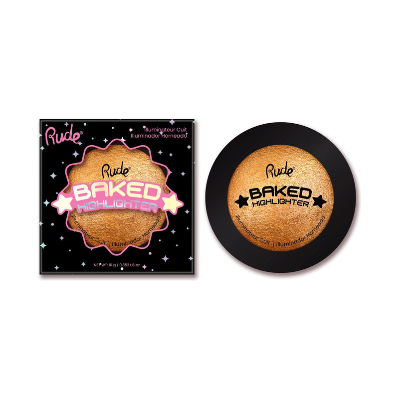 Rude Cosmetics Baked Highlighter Highlighter Tan Queens Glow