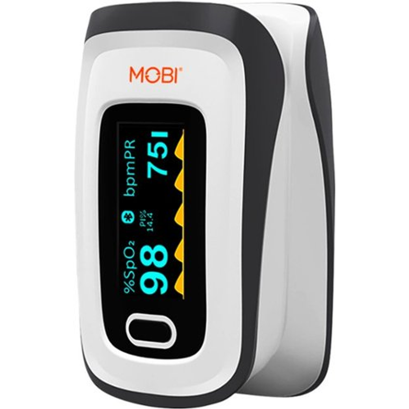MOBI Connect MOBI Connect Smart Fingertip Bluetooth Pulse Oximeter White Pulse Oximeters Lavender