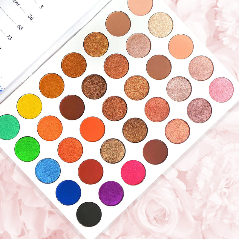 Rude Cosmetics Twinkle In Her Eyeshadows 35 Eyeshadow Palette - Book 1 Eyeshadow Palettes Misty Rose Twinkle In Her Eyeshadows