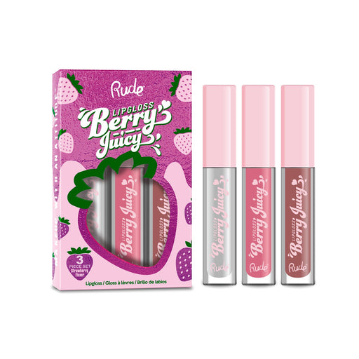 Rude Cosmetics Berry Juicy Lip Gloss Set Lip Gloss White Smoke Lipgloss