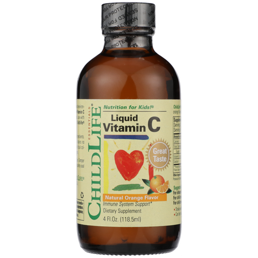 ChildLife ChildLife Essentials, Liquid Vitamin C, Natural Orange Flavor, 4 Fl Oz (118.5 mL) Vitamins & Supplements White Smoke