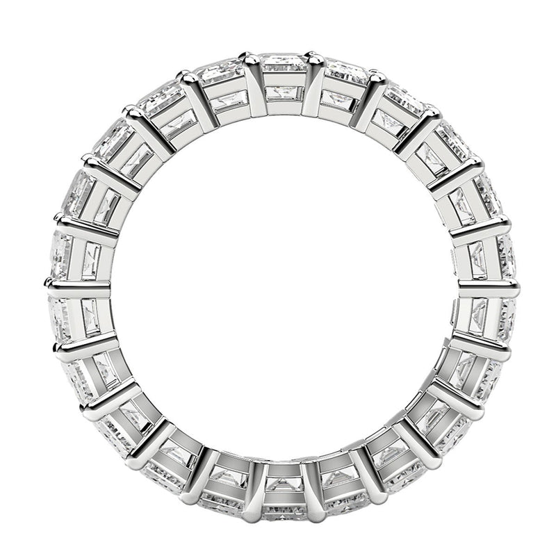 Bids.com Emerald Cut Lab Grown Diamond Eternity Ring in 14k White Gold (4 cttw FG/VS2) Rings White Smoke 4 / White Gold,4.5 / White Gold,5 / White Gold,5.5 / White Gold,6 / White Gold,6.5 / White Gold,7 / White Gold,7.5 / White Gold,8 / White Gold,8.5 / White Gold,9 / White Gold
