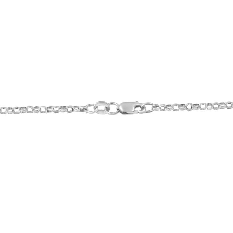 Bids.com 14K White Gold 1.0 Cttw Princess Cut Diamond Three Heart 18" Statement Pendant Necklace (H-I Color, SI2-I1 Clarity) Necklaces Lavender White.Gold / 18