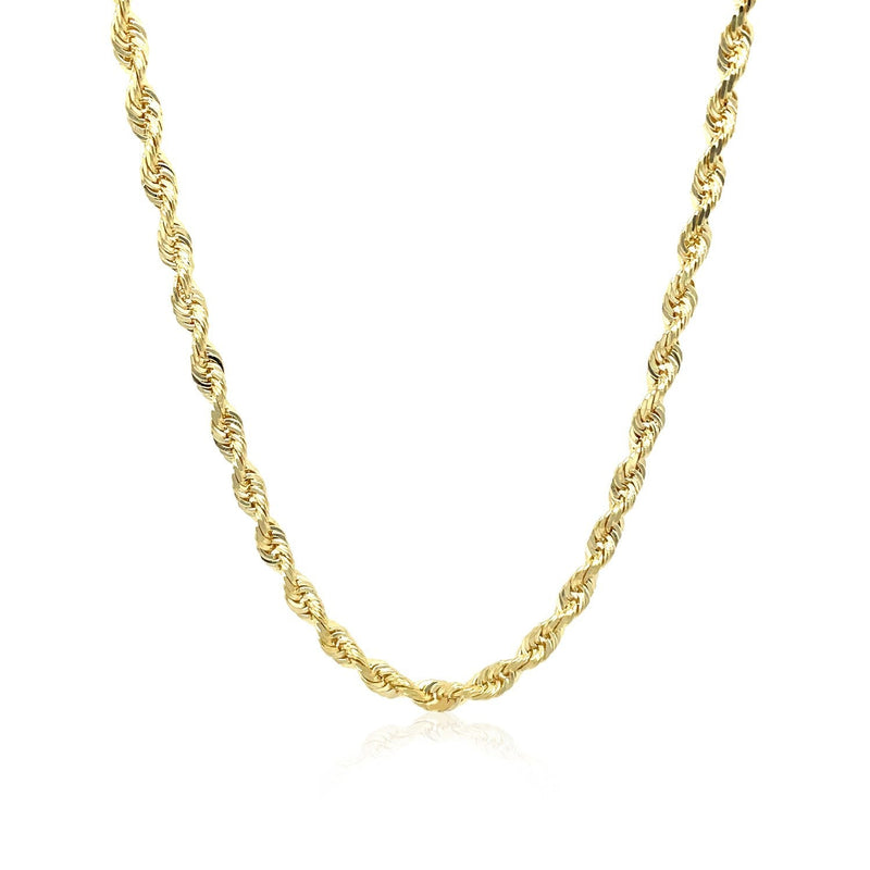 Bids.com 3.0mm 10k Yellow Gold Solid Diamond Cut Rope Chain Necklaces White Smoke 18 / Yellow Gold,20 / Yellow Gold,22 / Yellow Gold,24 / Yellow Gold,30 / Yellow Gold,One / Yellow Gold