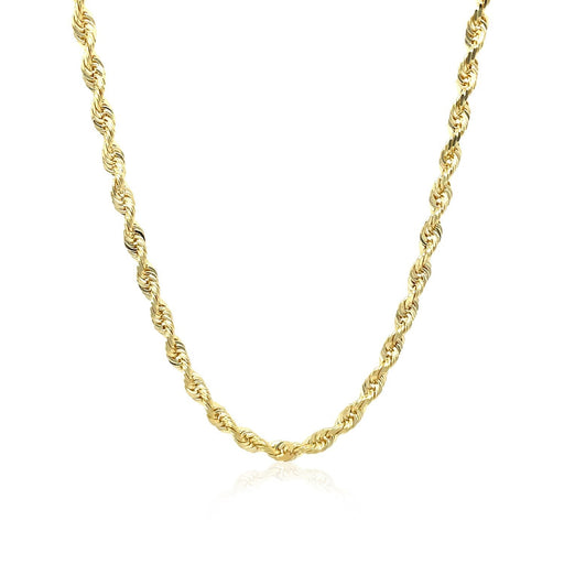 Bids.com 3.0mm 10k Yellow Gold Solid Diamond Cut Rope Chain Necklaces White Smoke 18 / Yellow Gold,20 / Yellow Gold,22 / Yellow Gold,24 / Yellow Gold,30 / Yellow Gold,One / Yellow Gold