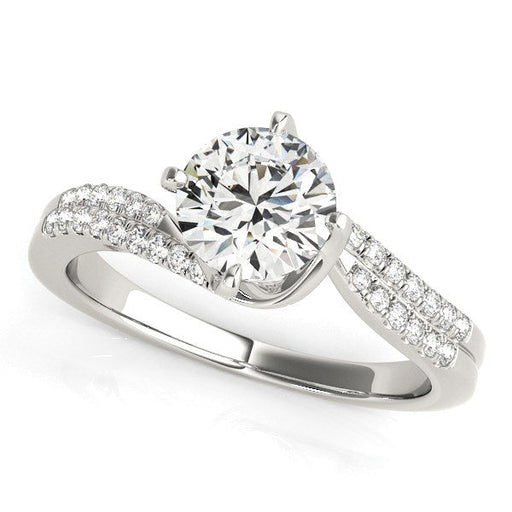 Bids.com 14k White Gold Spiral Design Pronged Diamond Engagement Ring (1 1/8 cttw) Rings White Smoke 3 / White Gold,3.5 / White Gold,4 / White Gold,4.5 / White Gold,5 / White Gold,5.5 / White Gold,6 / White Gold,6.5 / White Gold,7 / White Gold,7.5 / White Gold,8 / White Gold,8.5 / White Gold,9 / White Gold