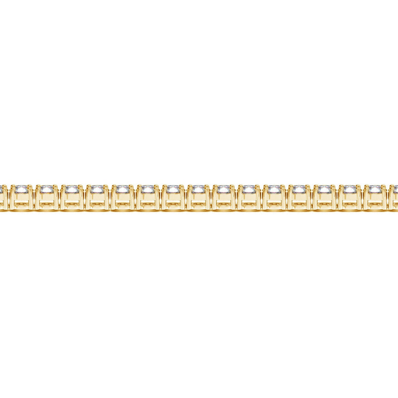 Bids.com Lab Grown Round Diamond Tennis Bracelet in 14k Yellow Gold (7 cctw F/G  VS2/SI1) Bracelets Tan 7 / Yellow Gold