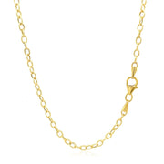 Bids.com 2.5mm 14k Yellow Gold Pendant Chain with Textured Links Necklaces White Smoke 16 / Yellow Gold,18 / Yellow Gold,20 / Yellow Gold,24 / Yellow Gold