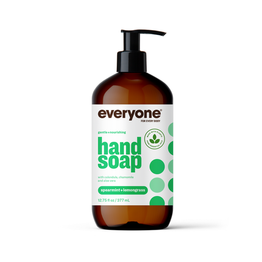 Everyone Everyone Hand Soap, Spearmint + Lemongrass 12.75 Fl Oz Bath & Body White Smoke