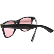 zeroUV Limited Edition Color Tinted Lens Horned Rim Sunglasses 8803 Sunglasses White Smoke Red,Blue,Pink,Yellow,Purple,Green