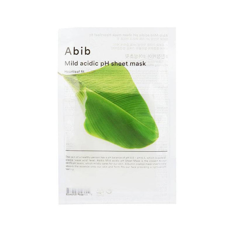 AsiaBeautyMall Abib Mild Acidic pH Sheet Mask Face Mask Lavender Heartleaf