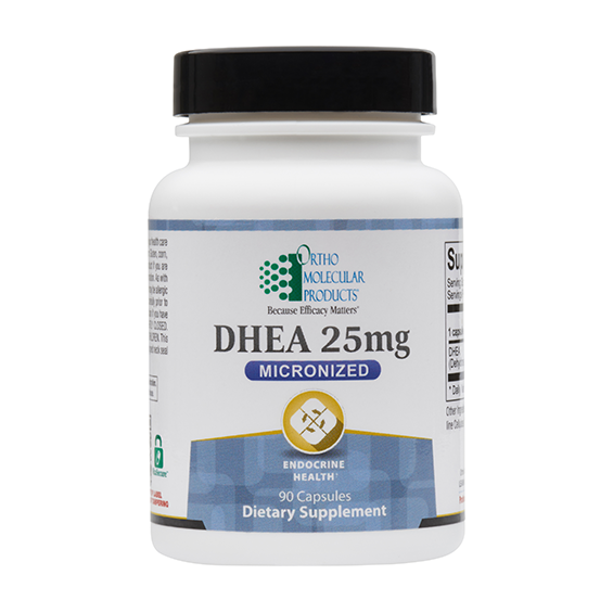 Ortho Molecular Products Ortho Molecular Products DHEA 25 Mg - 90 Capsules Vitamins & Supplements Light Gray