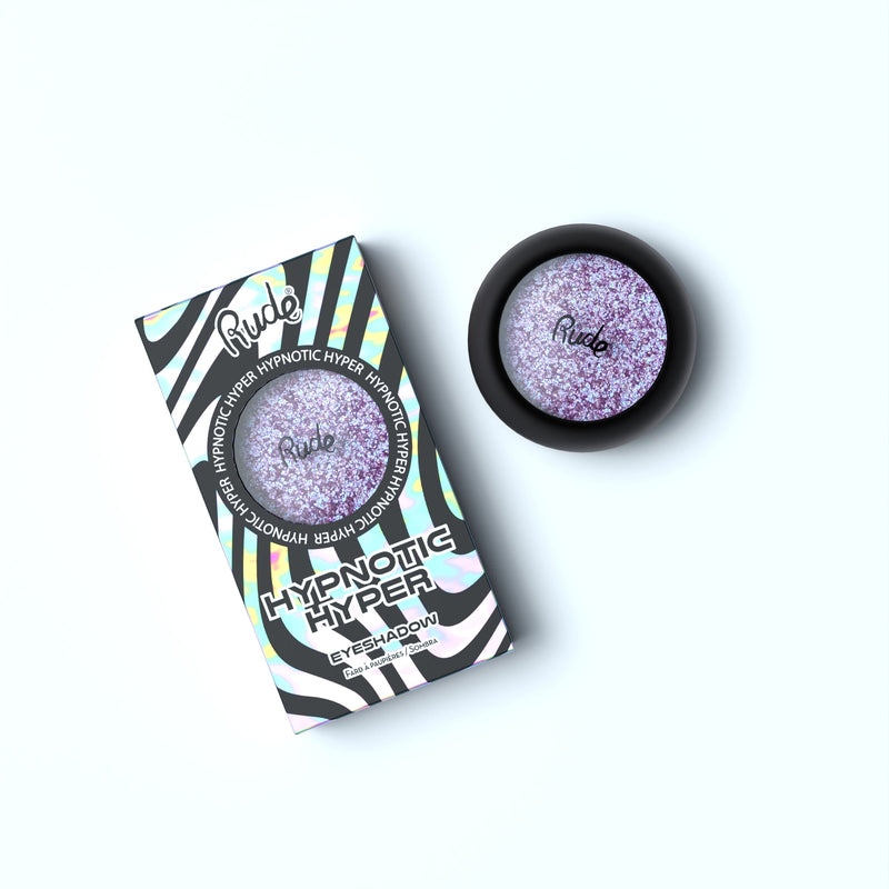 Rude Cosmetics Hypnotic Hyper Duo Chrome Eyeshadow Single Eyeshadows Alice Blue Mesmer Eyes