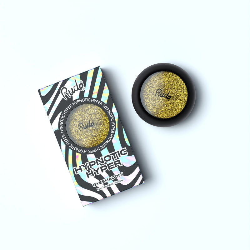 Rude Cosmetics Hypnotic Hyper Duo Chrome Eyeshadow Single Eyeshadows White Smoke Mesmer Eyes,Lucid Dream,Psychosomatic,State of Mind,Incognito,Surrealism,Disorient,Daydream,Clairvoyance,Delirium