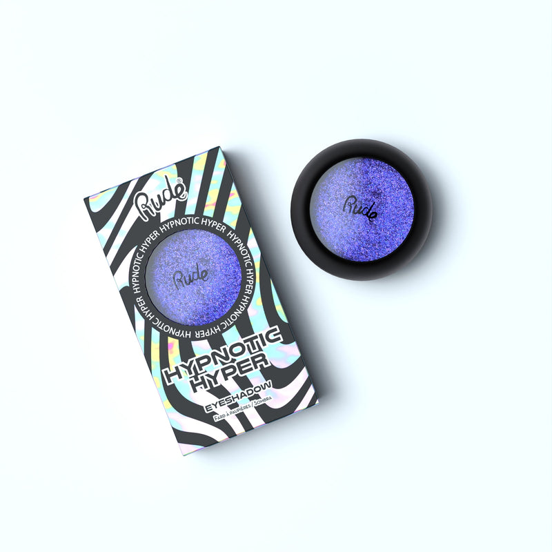 Rude Cosmetics Hypnotic Hyper Duo Chrome Eyeshadow Single Eyeshadows Alice Blue Incognito
