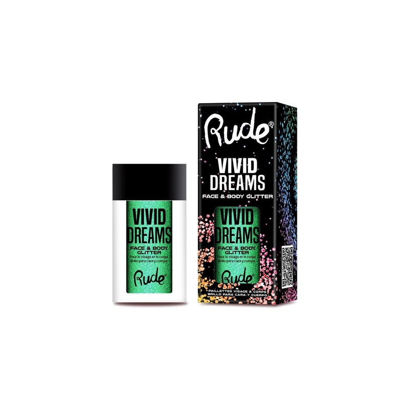 Rude Cosmetics Vivid Dreams Face & Body Glitter Loose Glitter & Pigments Light Gray Dream in Color