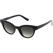 zeroUV Women's Retro Horned Rim Cat Eye Narrow Flat Lens Sunglasses C514 Sunglasses White Smoke Shiny Black Lavender,Matte Black Smoke,Shiny Red Smoke,Shiny White Smoke,Matte Smoke Smoke